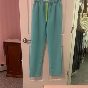 Figs Turquoise Women's Wide Leg Pants